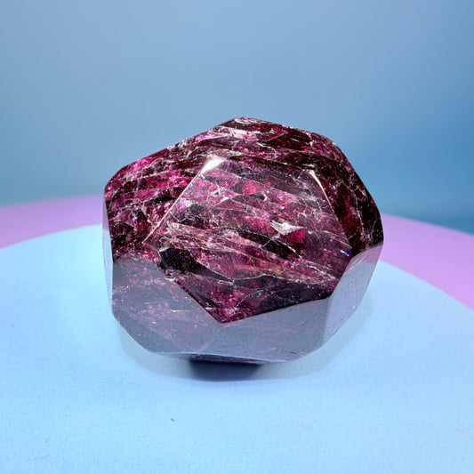 Rhodolite Garnet Small Faceted Freeform