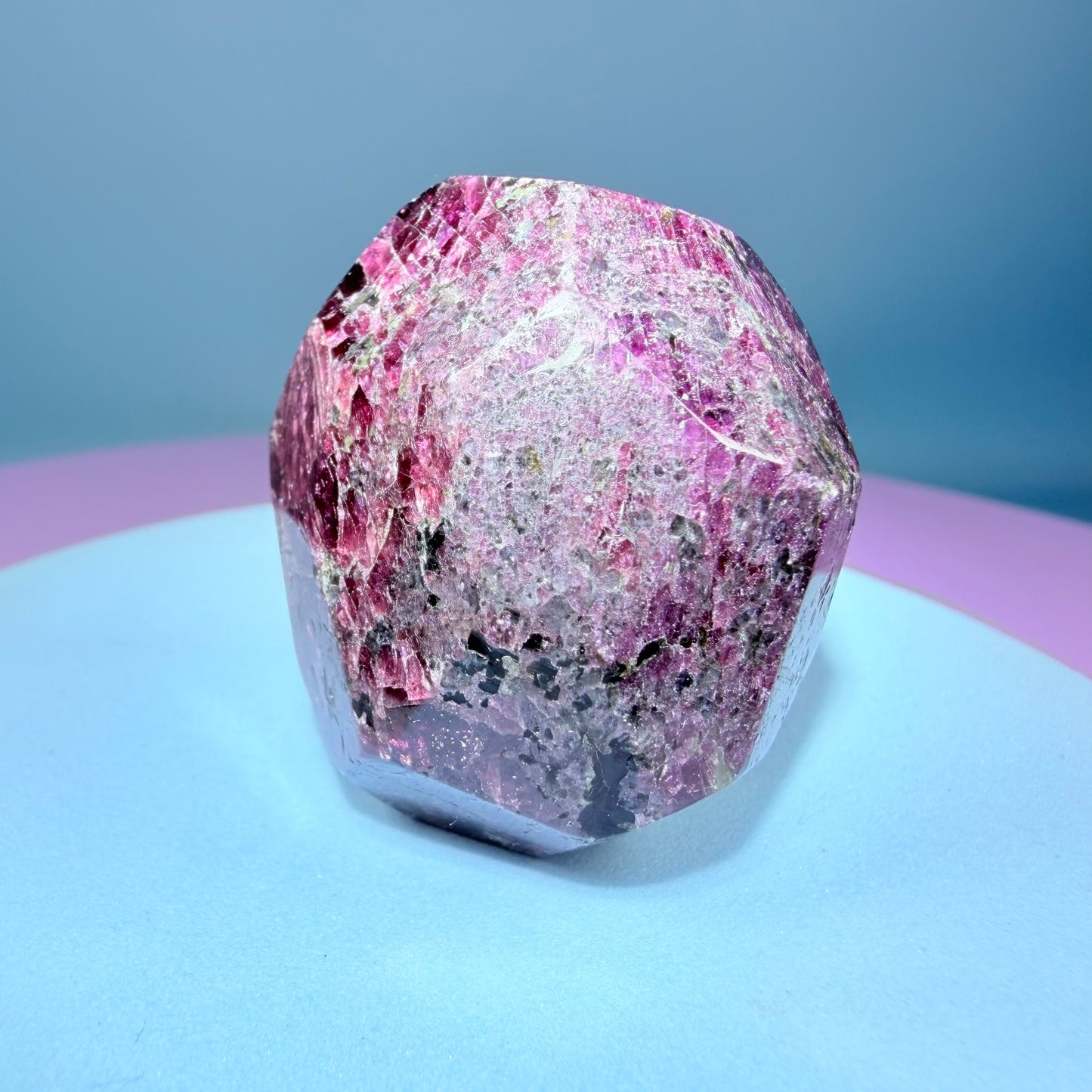 Rhodolite Garnet Small Faceted Freeform