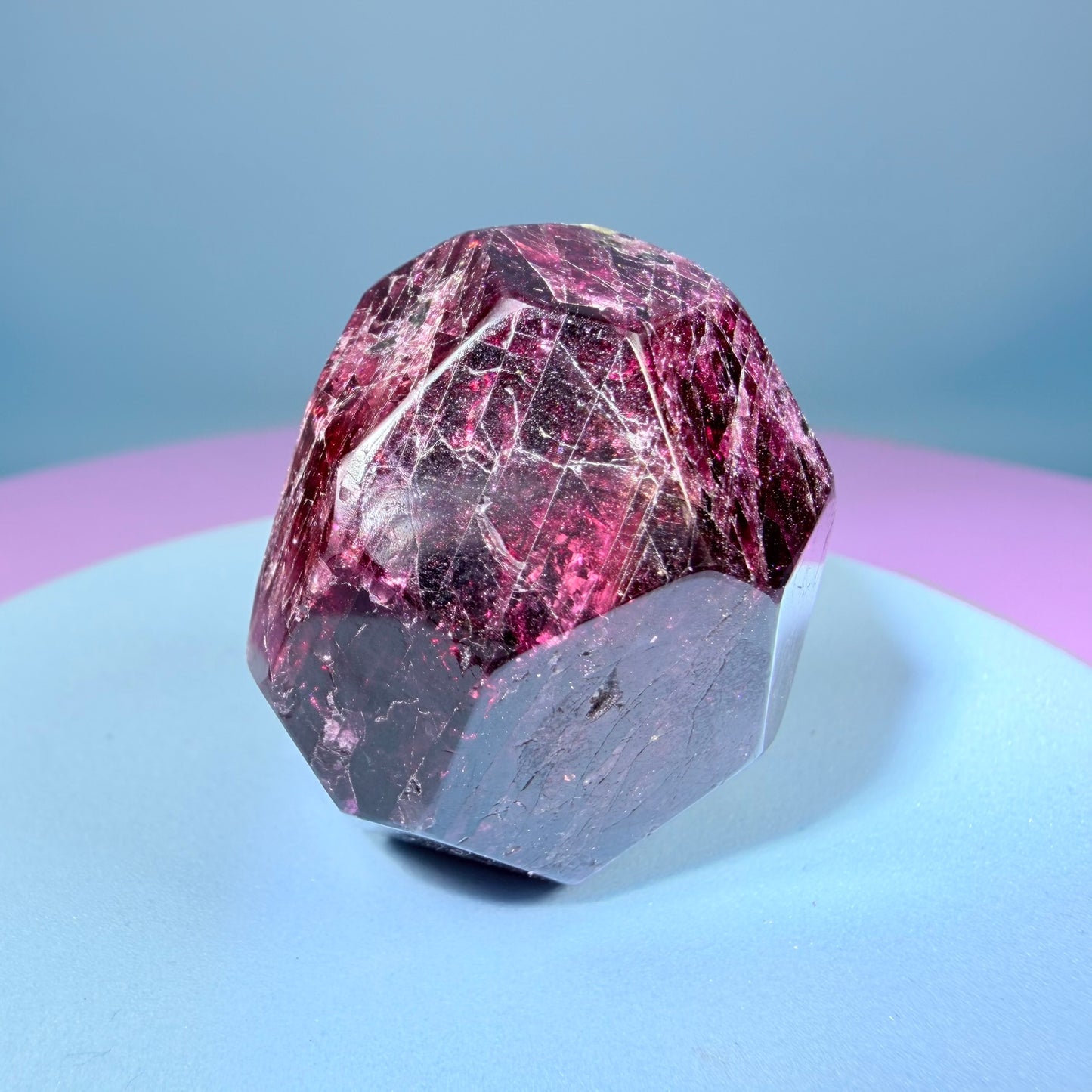 Rhodolite Garnet Small Faceted Freeform