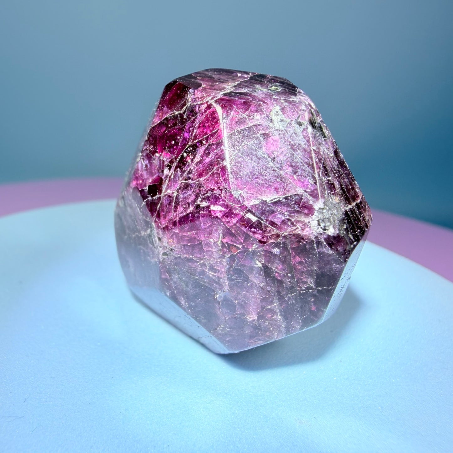 Rhodolite Garnet Small Faceted Freeform