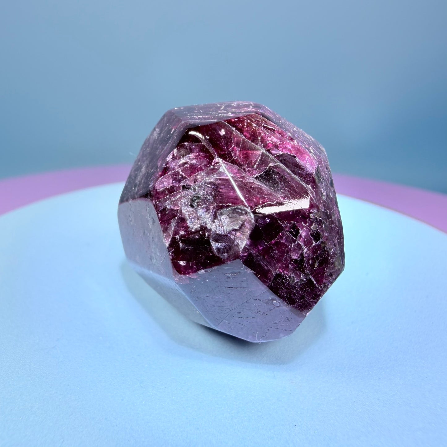 Rhodolite Garnet Small Faceted Freeform