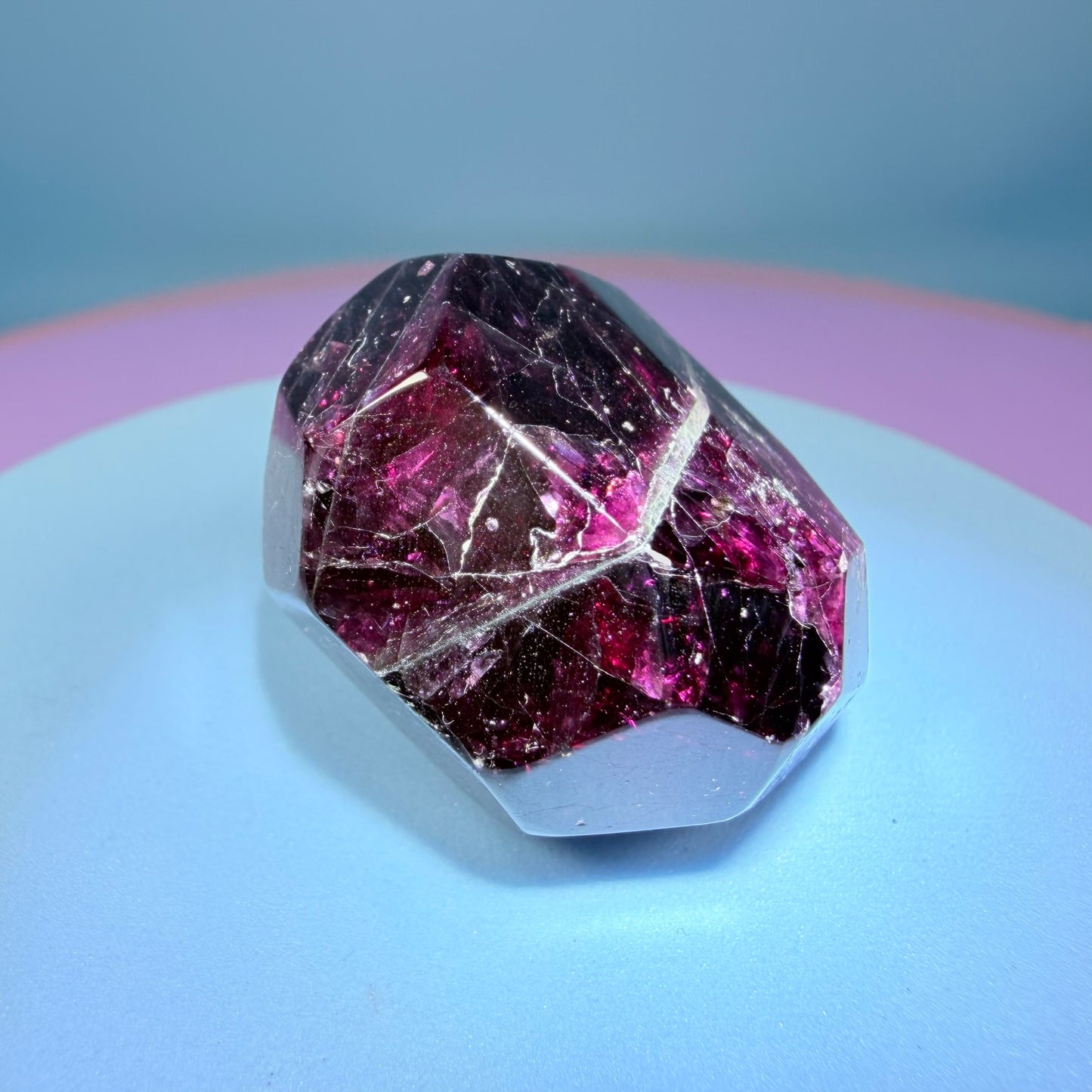 Rhodolite Garnet Small Faceted Freeform