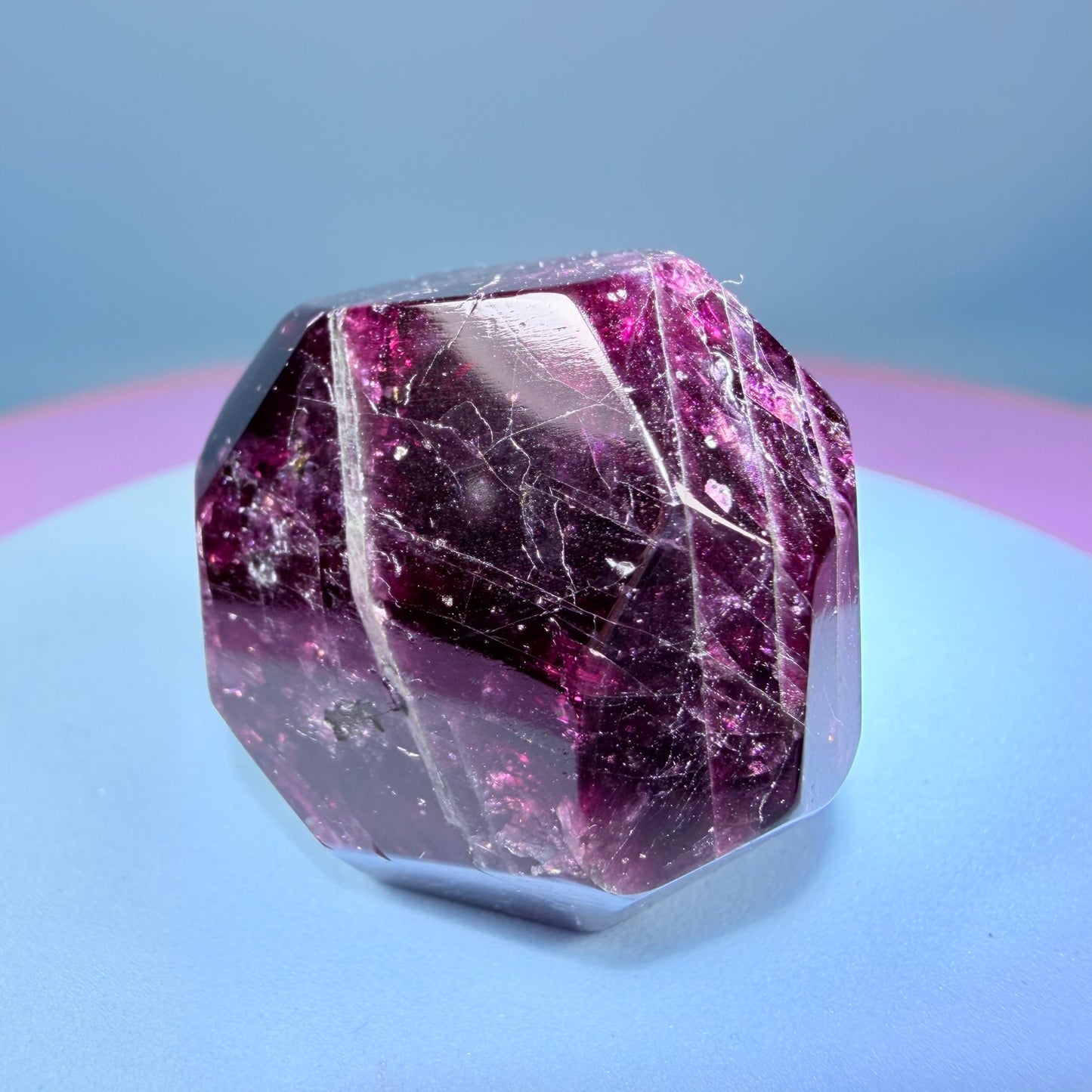 Rhodolite Garnet Small Faceted Freeform