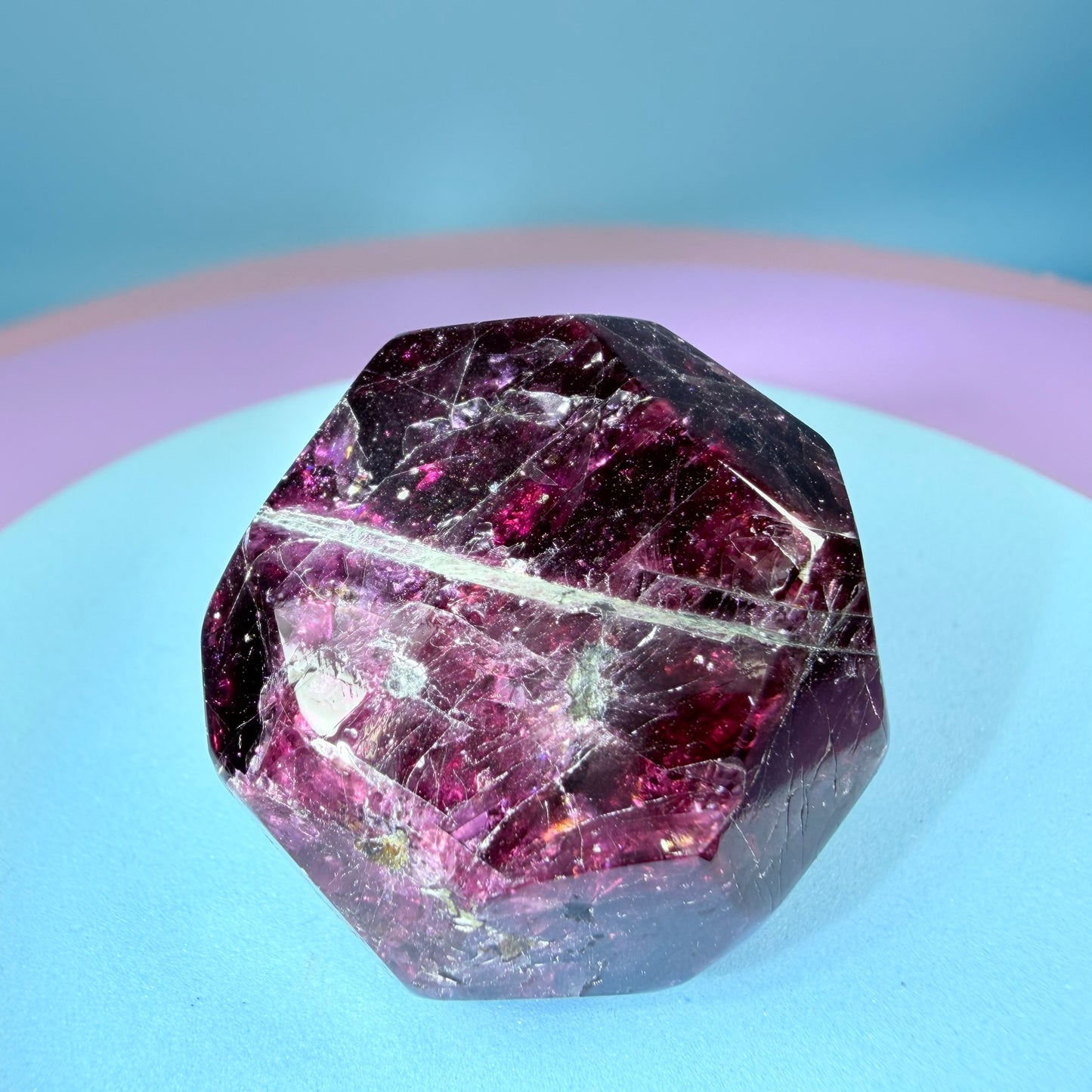 Rhodolite Garnet Small Faceted Freeform