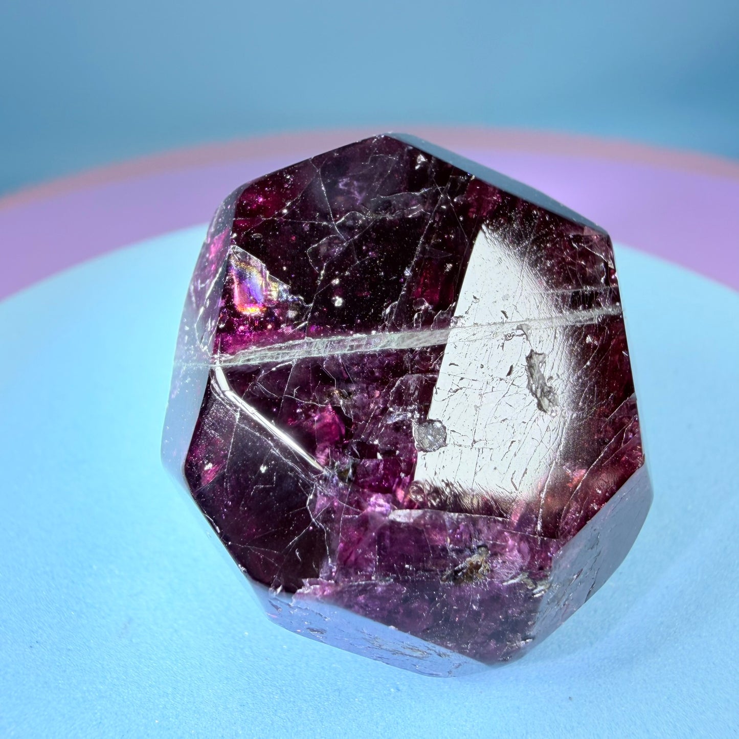 Rhodolite Garnet Small Faceted Freeform