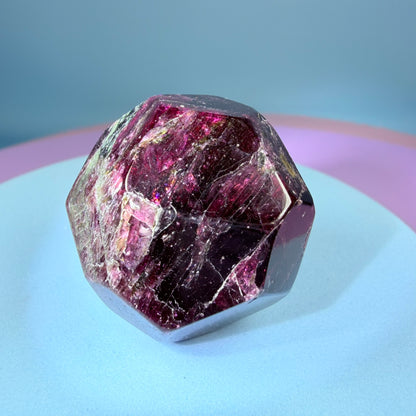 Rhodolite Garnet Small Faceted Freeform