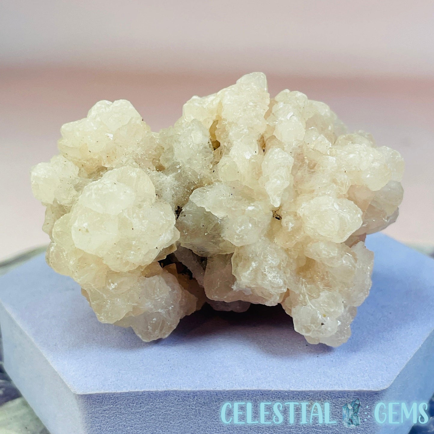 Pink Zeolite Apophyllite Raw Small Cluster Chunk