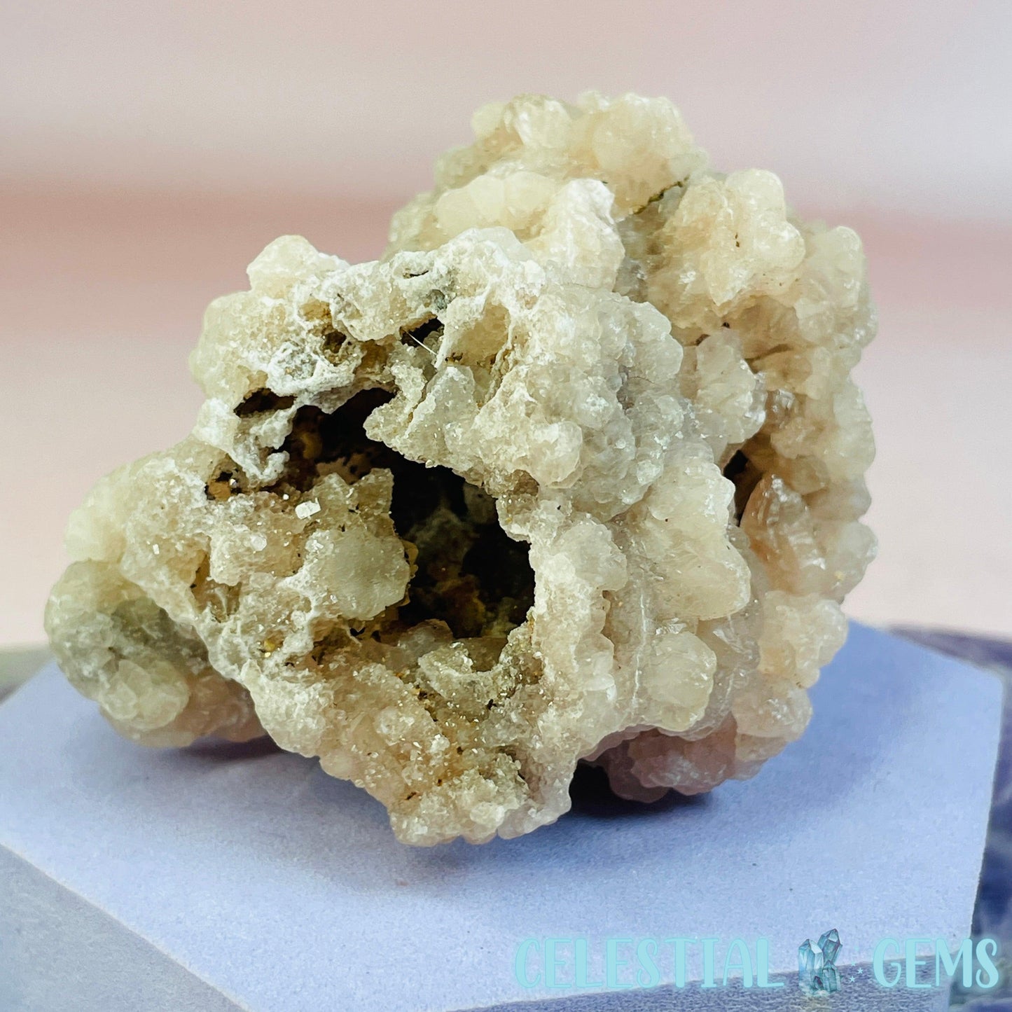 Pink Zeolite Apophyllite Raw Small Cluster Chunk