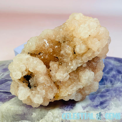 Pink Zeolite Apophyllite Raw Small Cluster Chunk