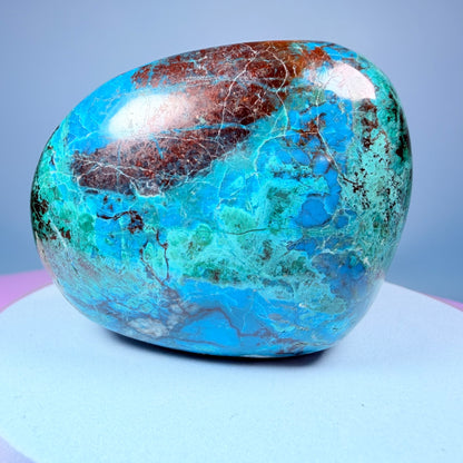 Chrysocolla Polished Medium Freeform, Peru
