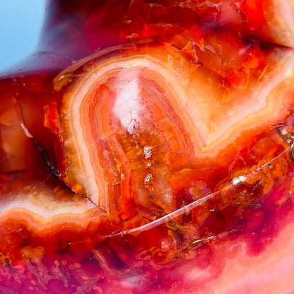 Carnelian Agate Flame Large Carving