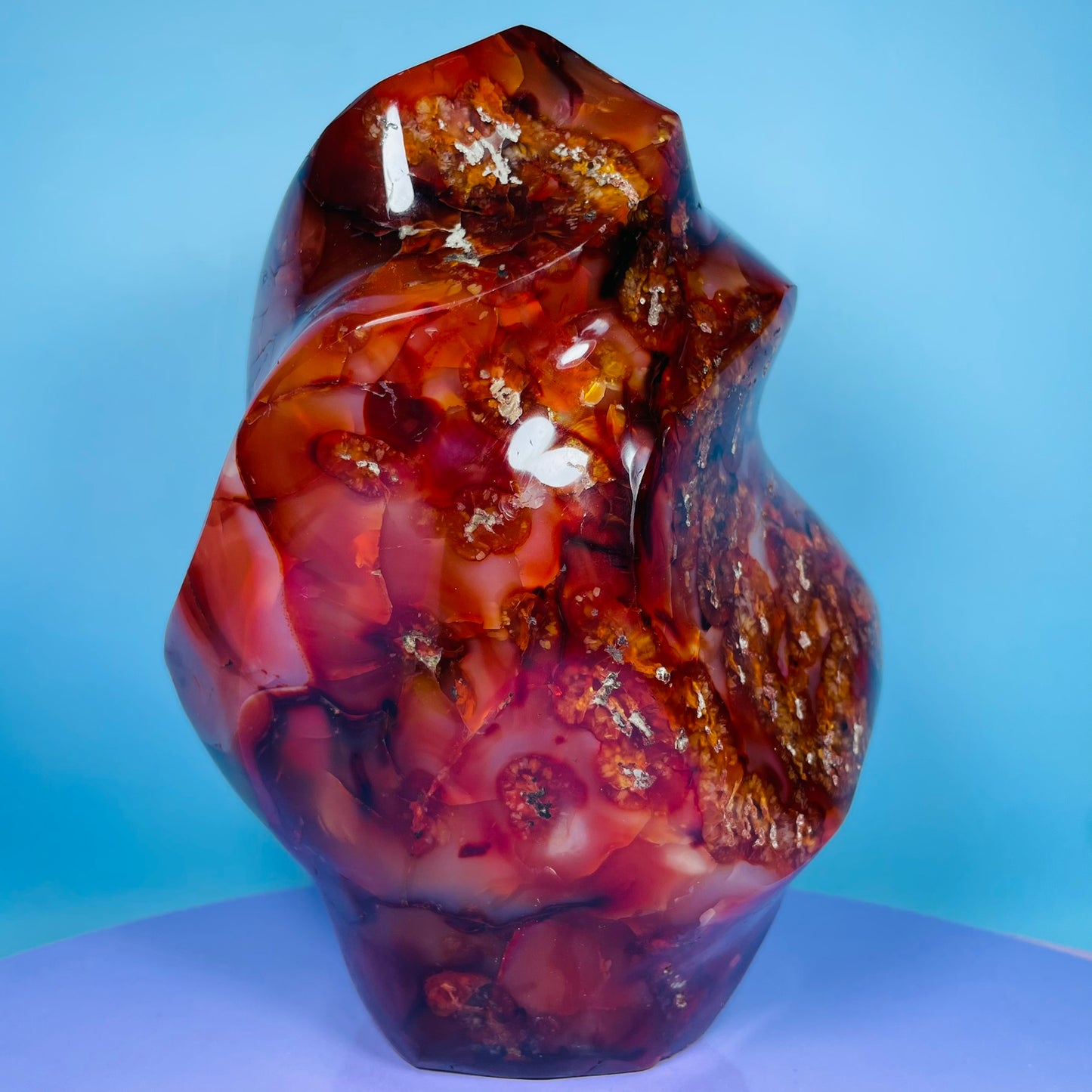 Carnelian Agate Extra Large XL Flame Freeform