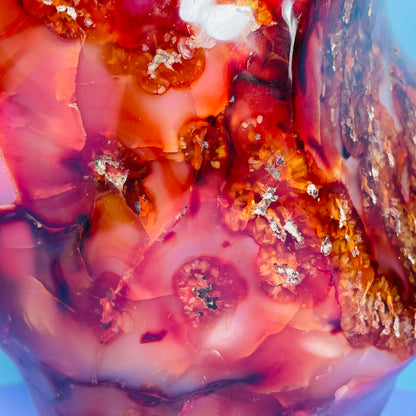 Carnelian Agate Extra Large XL Flame Freeform
