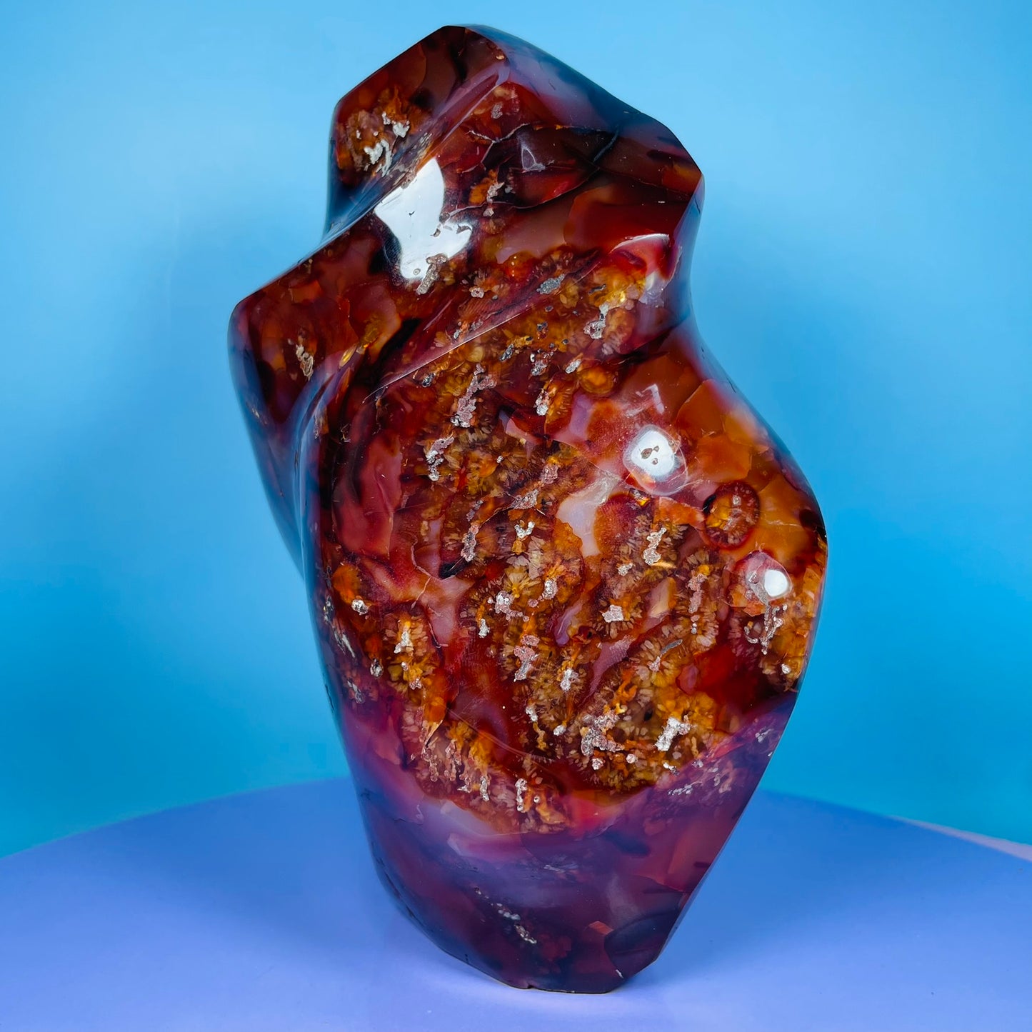 Carnelian Agate Extra Large XL Flame Freeform