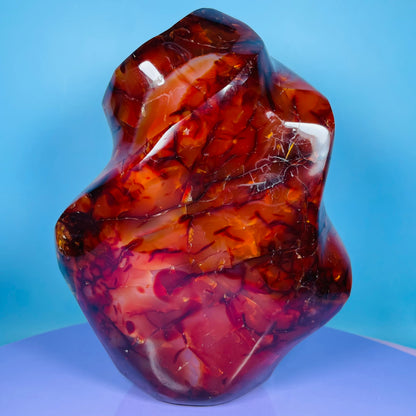 Carnelian Agate Extra Large XL Flame Freeform