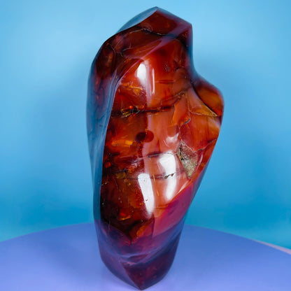 Carnelian Agate Extra Large XL Flame Freeform