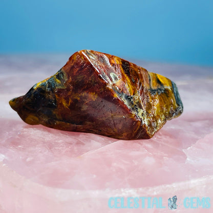 Red + Yellow Namibian Pietersite Small Polished Chunk (Video)
