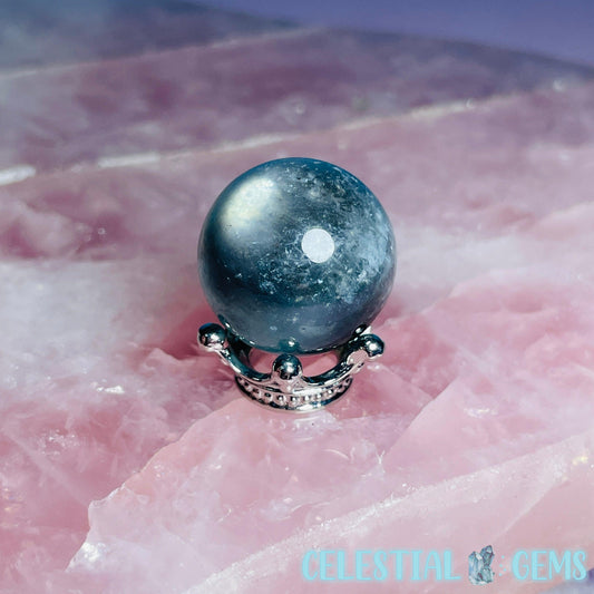 Rare Black Aquamarine Mini Sphere (Video)