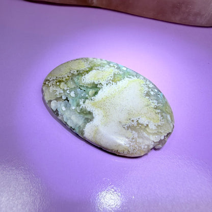 Rare Native Copper, Chrysocolla + Chalcedony Cabochon