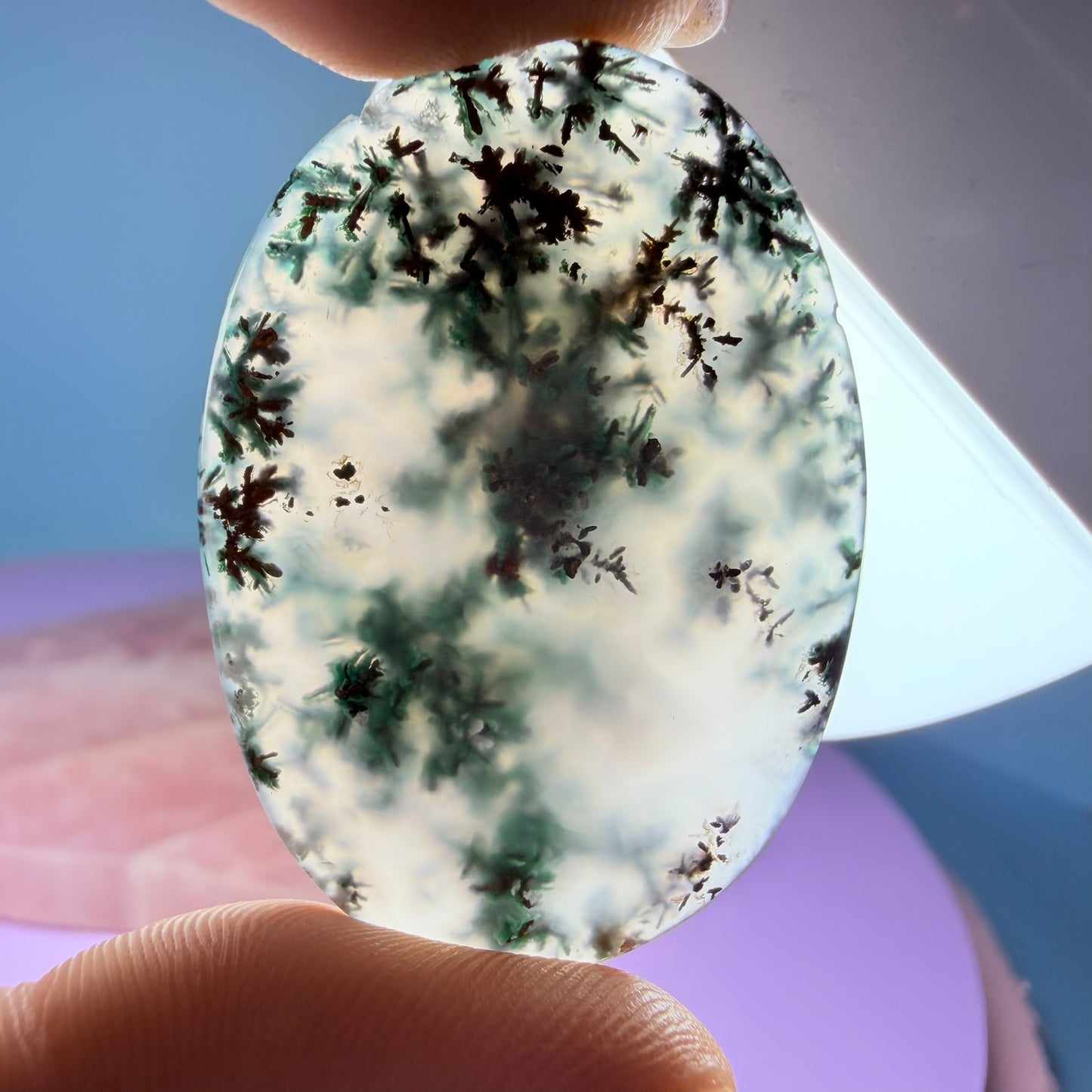 Rare Native Copper, Chrysocolla + Chalcedony Cabochon