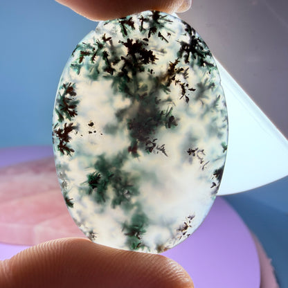 Rare Native Copper, Chrysocolla + Chalcedony Cabochon