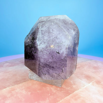 Rare Purple Scapolite Large Polished Crystal Specimen