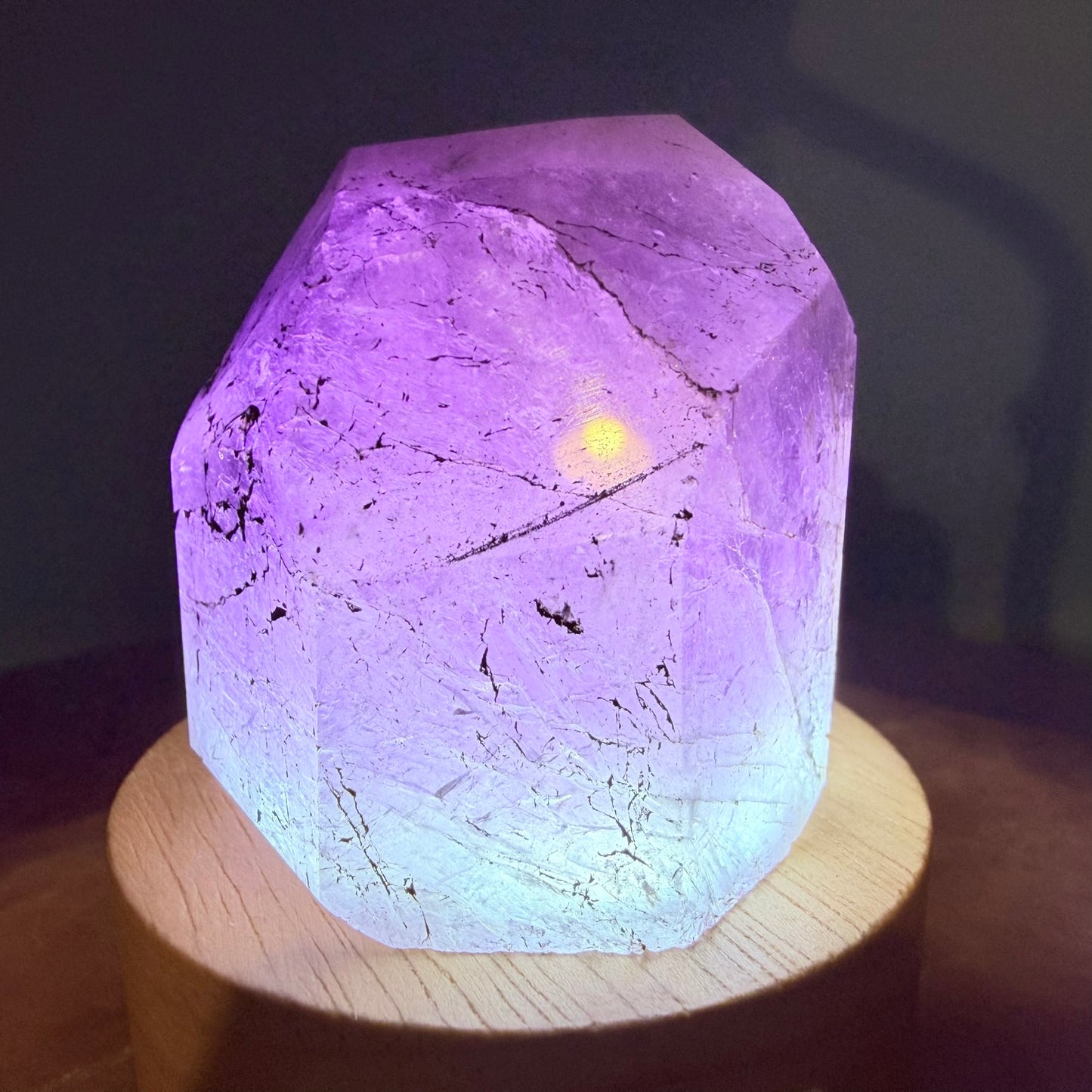 Rare Purple Scapolite Large Polished Crystal Specimen