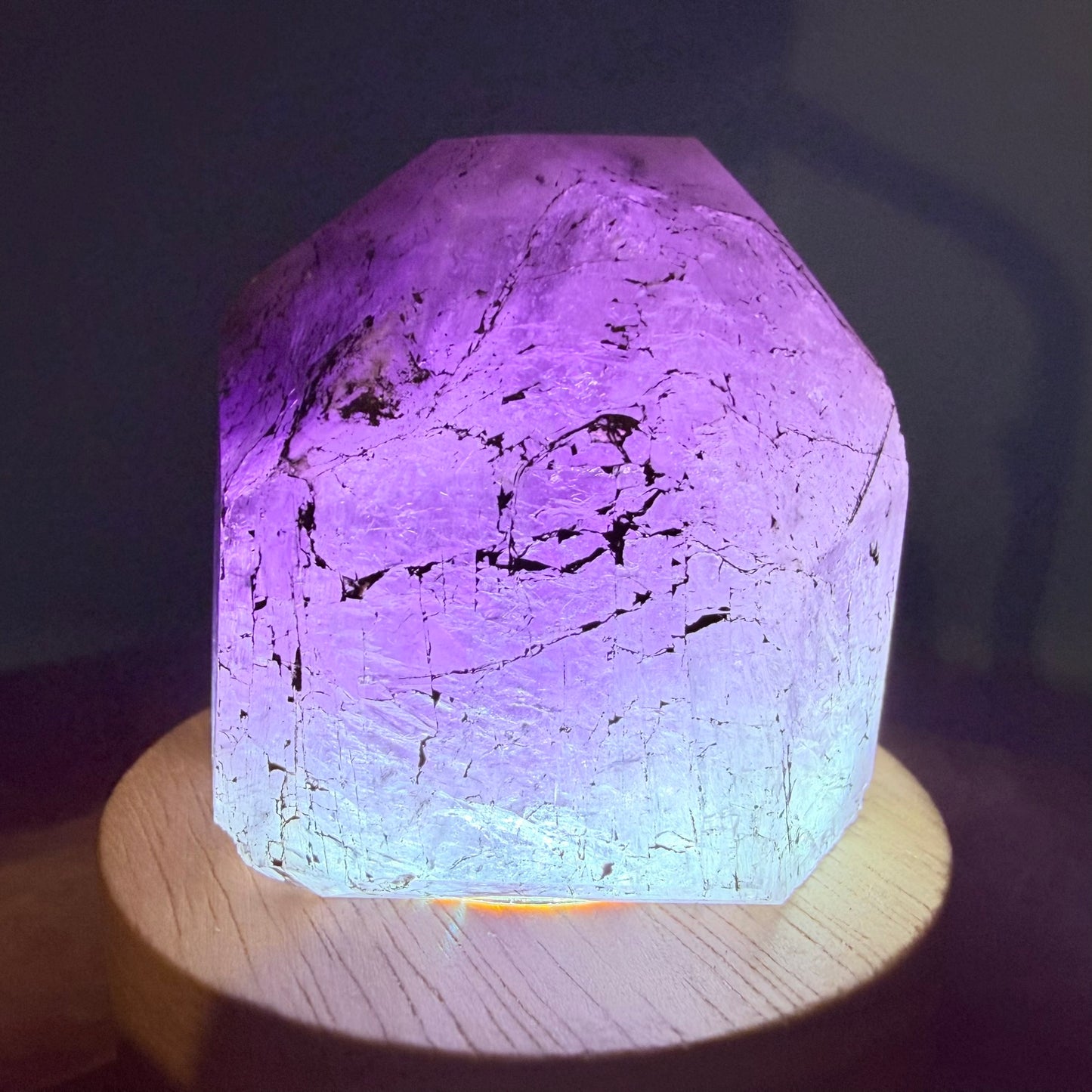 Rare Purple Scapolite Large Polished Crystal Specimen