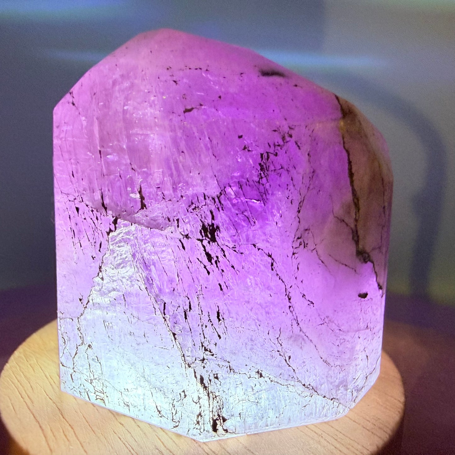 Rare Purple Scapolite Large Polished Crystal Specimen