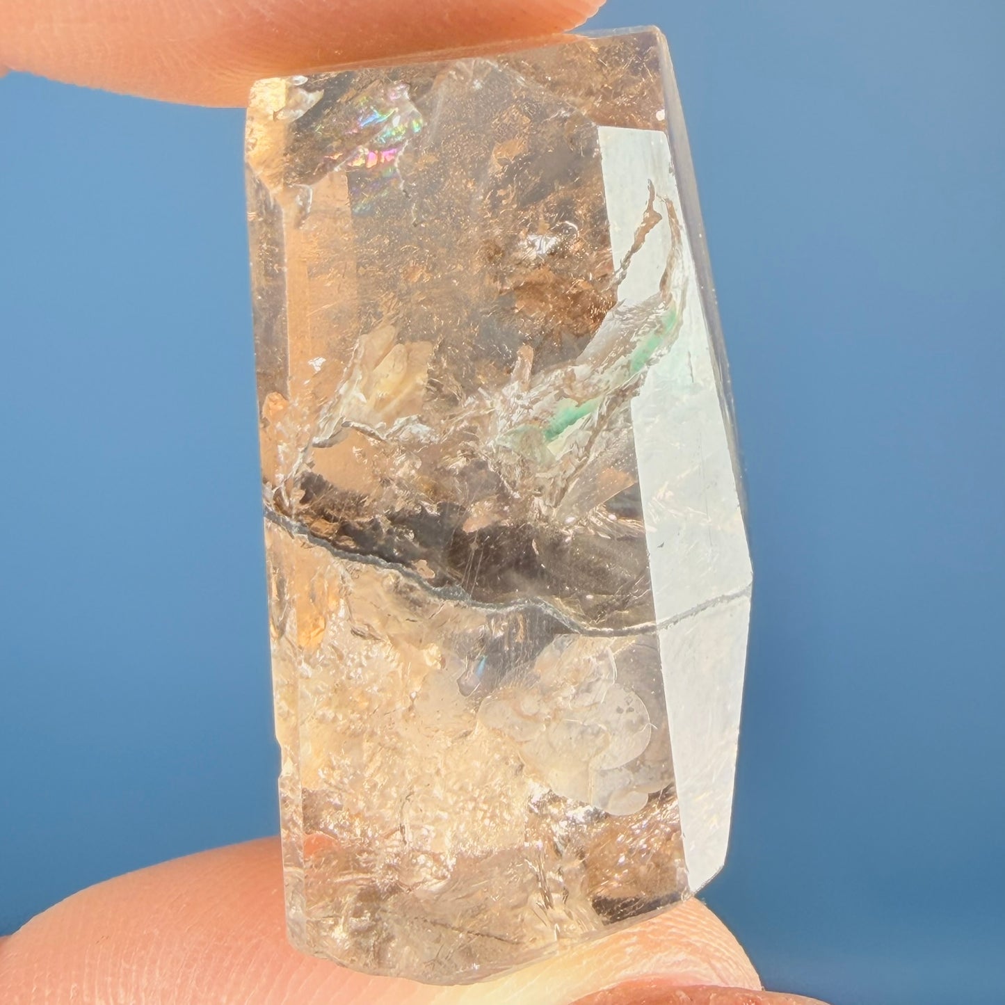 Champagne Topaz Large Crystal (Repaired)