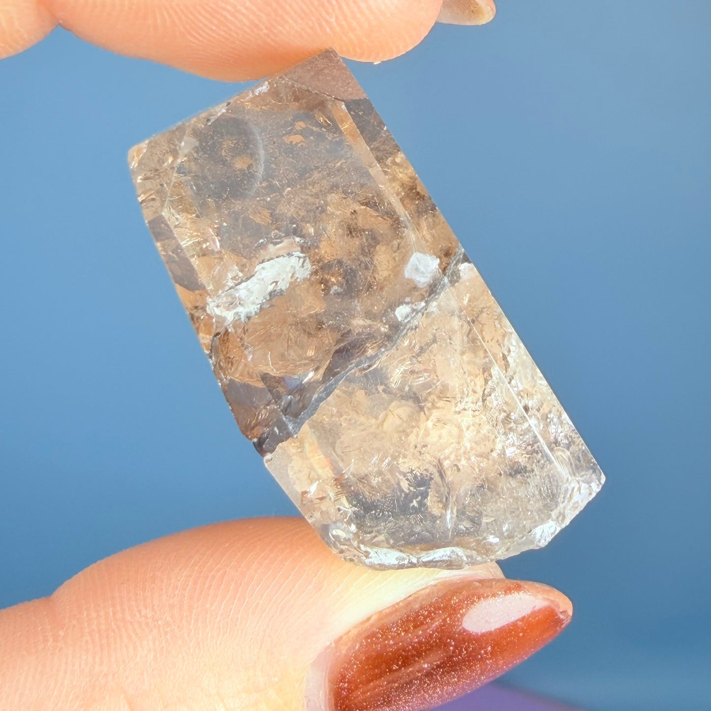 Champagne Topaz Large Crystal (Repaired)