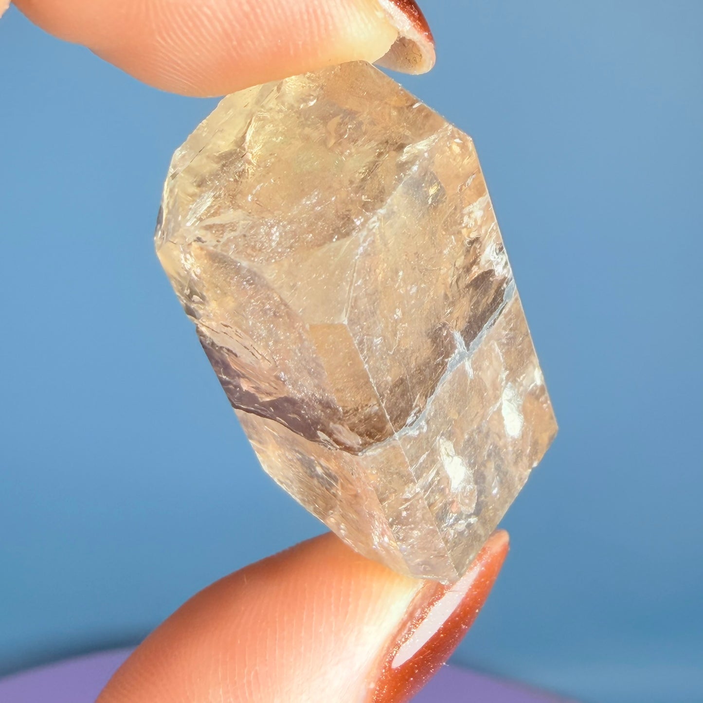 Champagne Topaz Large Crystal (Repaired)