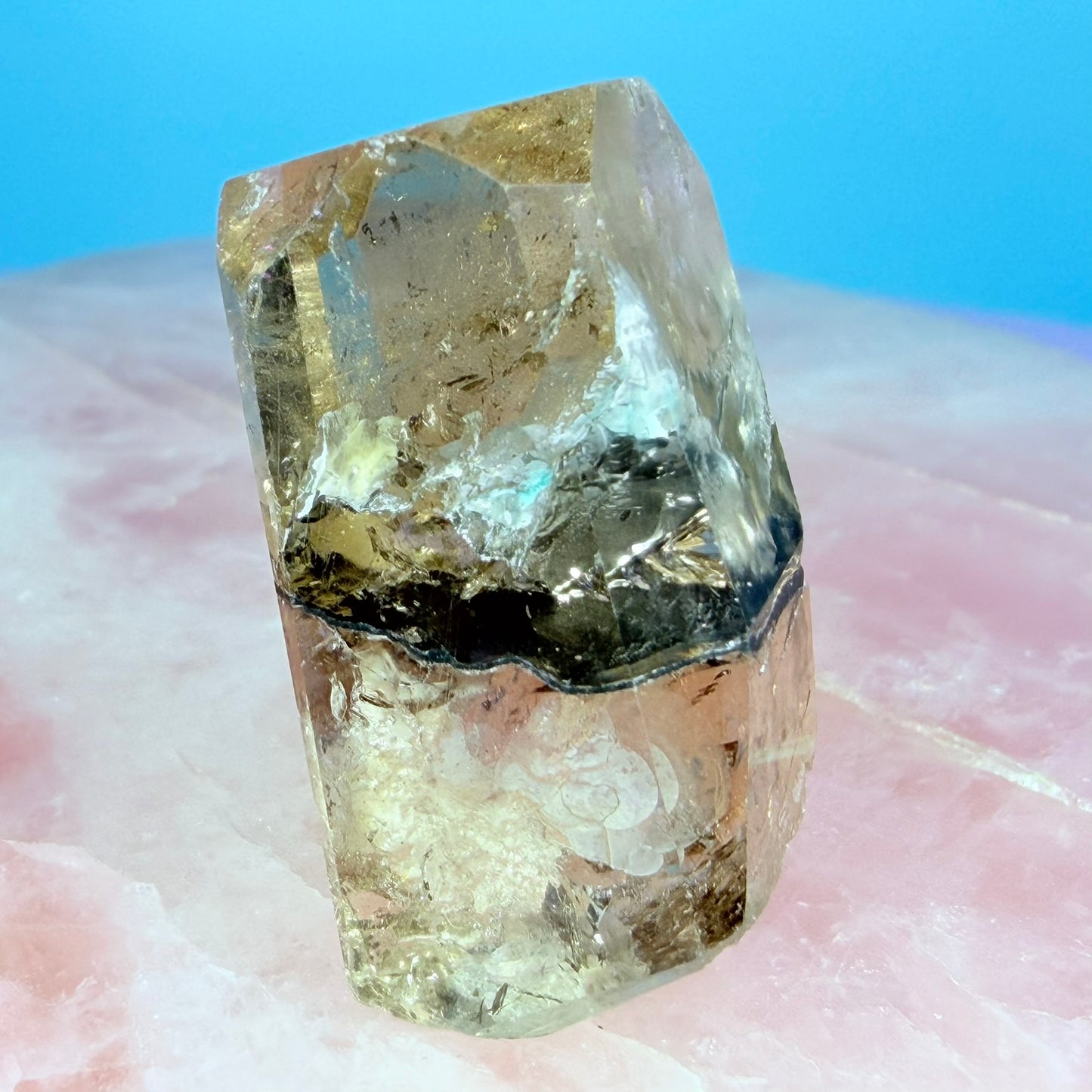 Champagne Topaz Large Crystal (Repaired)
