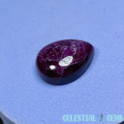 Ruby Teardrop Cabochon Crystal (UV Reactive)