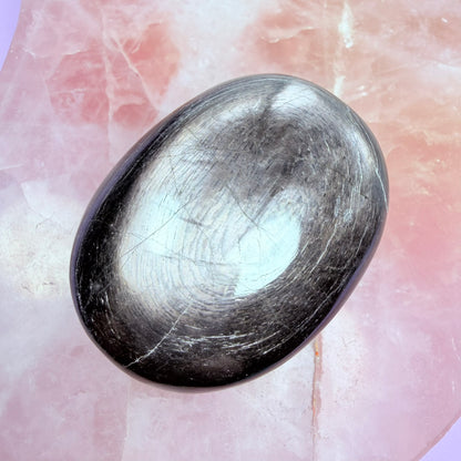 Rare Hypersthene Flashy Palmstone