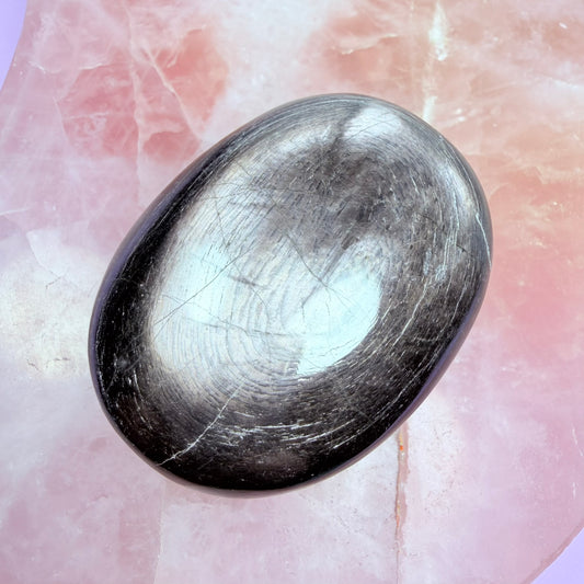 Rare Hypersthene Flashy Palmstone