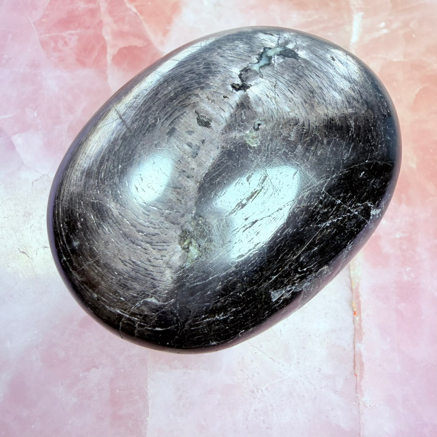 Rare Hypersthene Flashy Palmstone