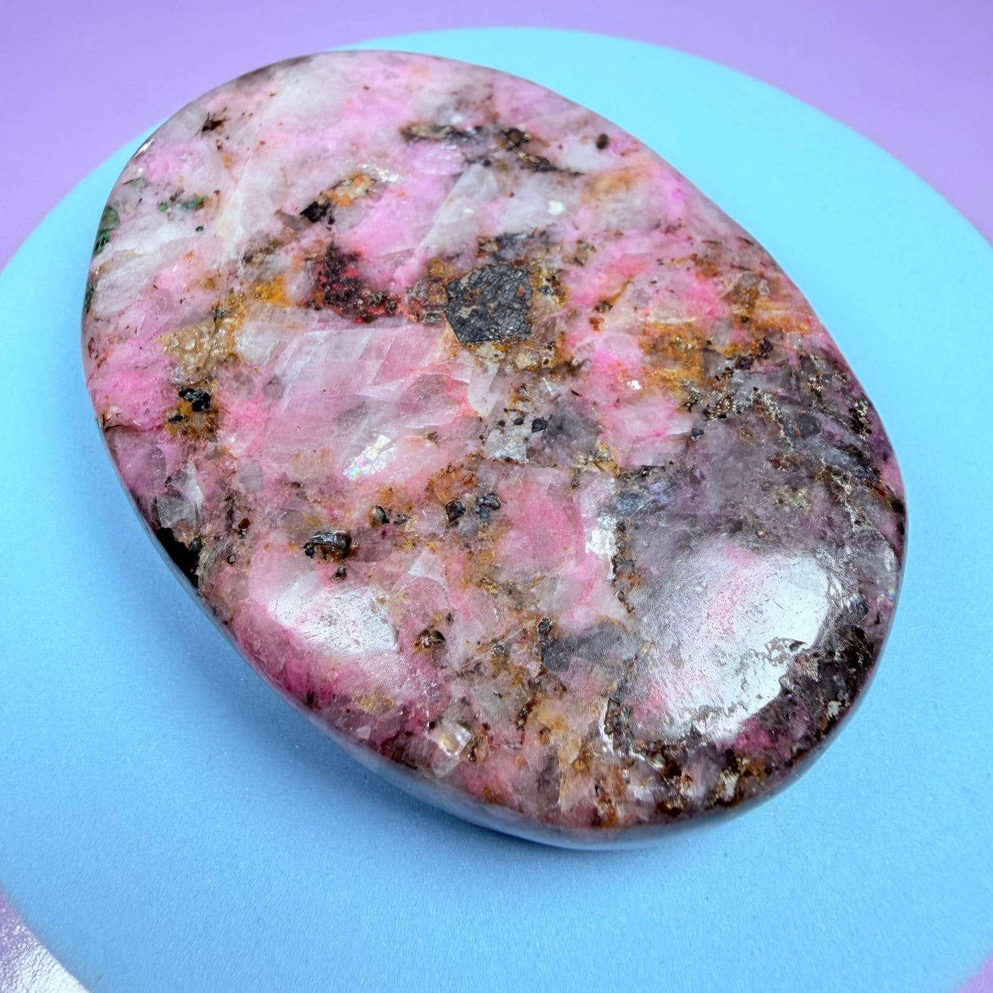Cobaltoan Calcite Palmstone