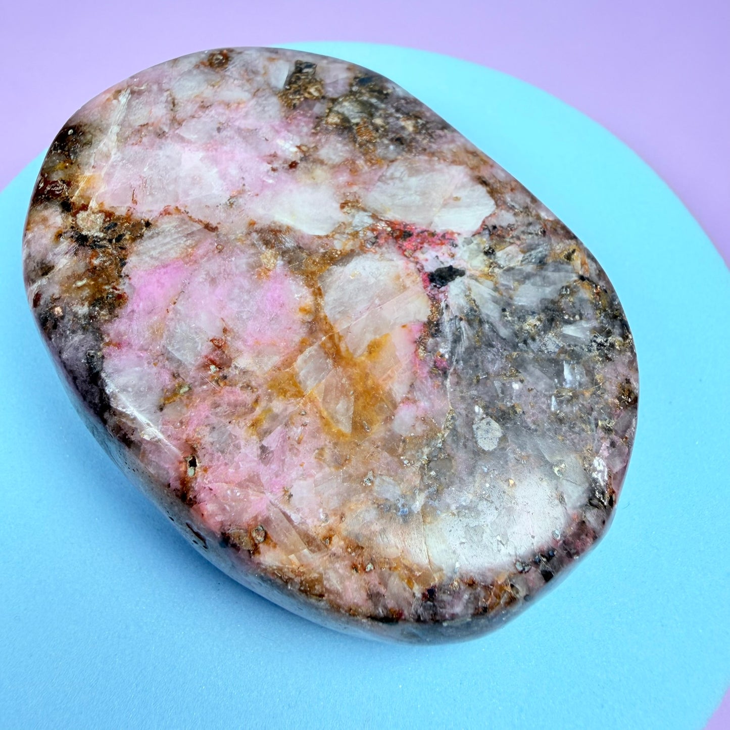 Cobaltoan Calcite Palmstone