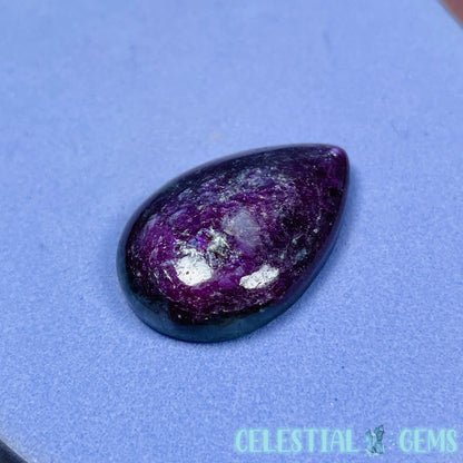 Ruby Teardrop Cabochon Crystal (UV Reactive)