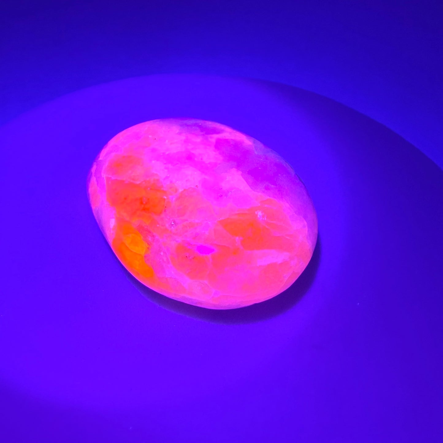 Rare Hackmanite Small Palmstone (UV + Tenebrescent)