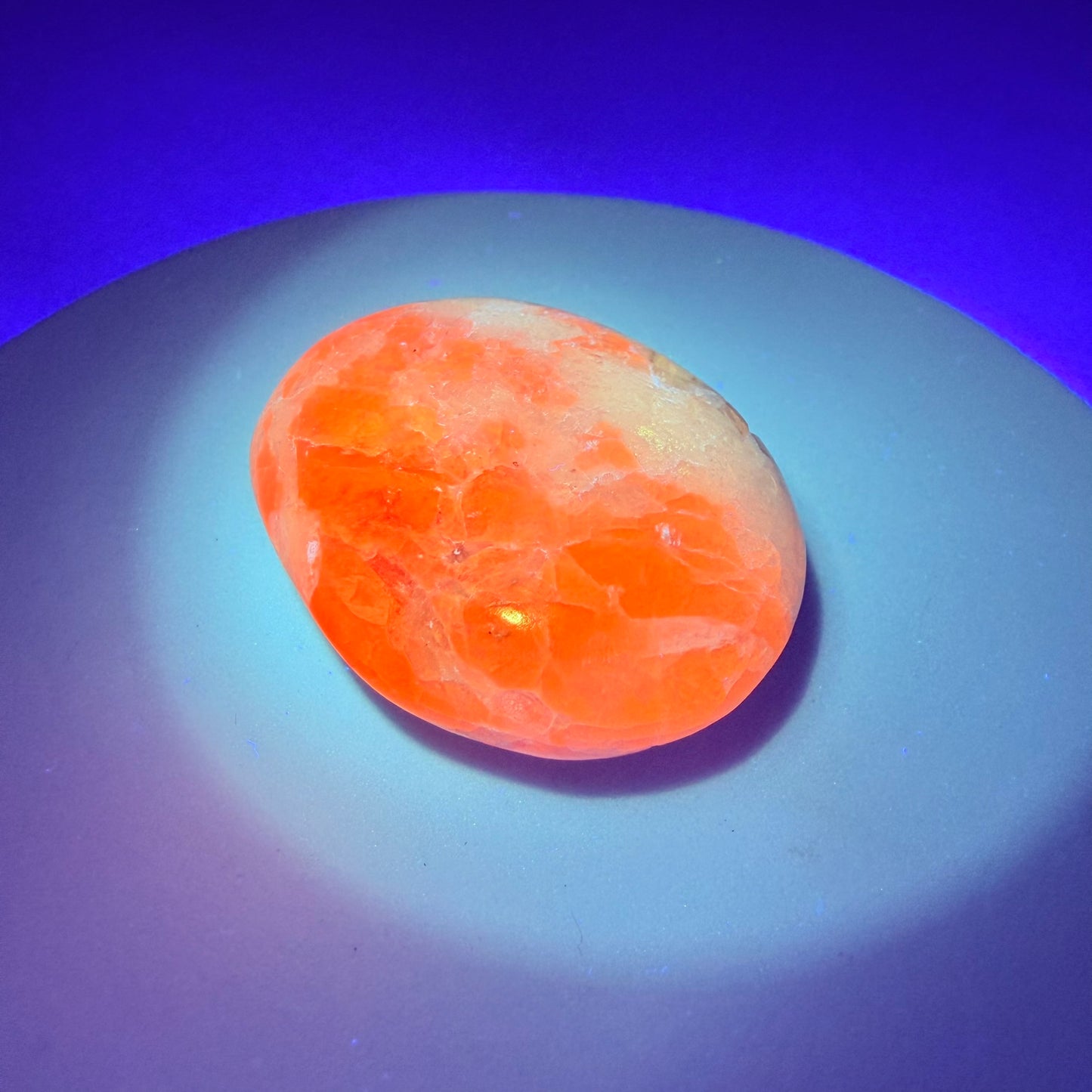 Rare Hackmanite Small Palmstone (UV + Tenebrescent)