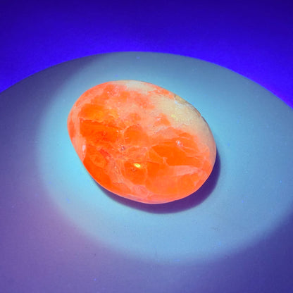 Rare Hackmanite Small Palmstone (UV + Tenebrescent)