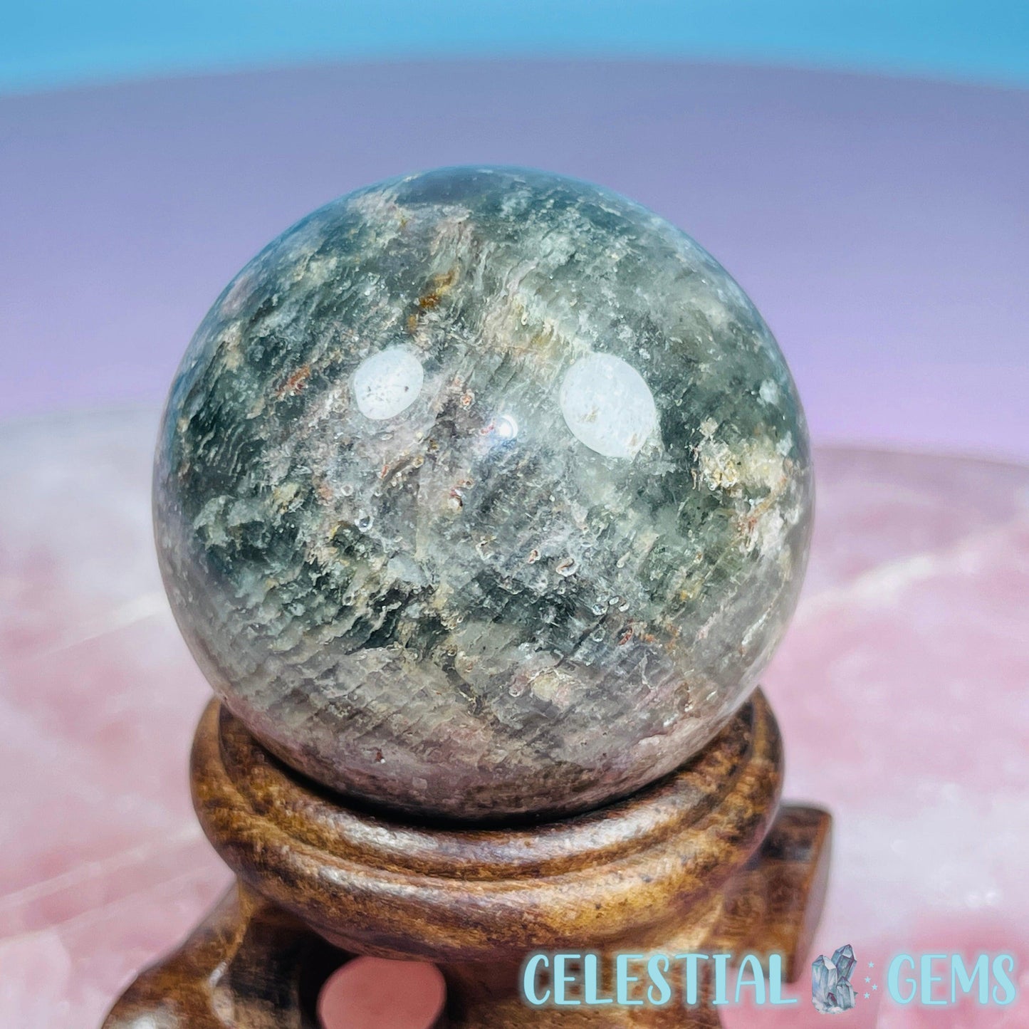 Lodolite Garden Quartz Small Sphere