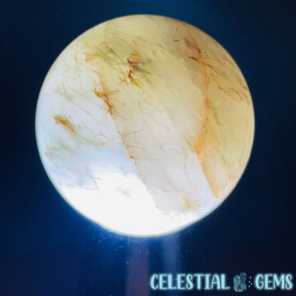 Actinolite (Green Rutile) Quartz Small Sphere