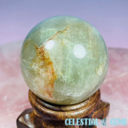 Actinolite (Green Rutile) Quartz Small Sphere