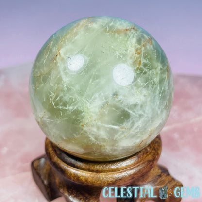 Actinolite (Green Rutile) Quartz Small Sphere