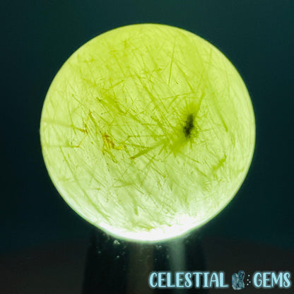 Actinolite (Green Rutile) Quartz Small Sphere