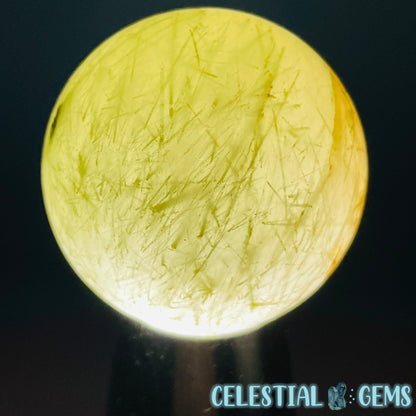 Actinolite (Green Rutile) Quartz Small Sphere