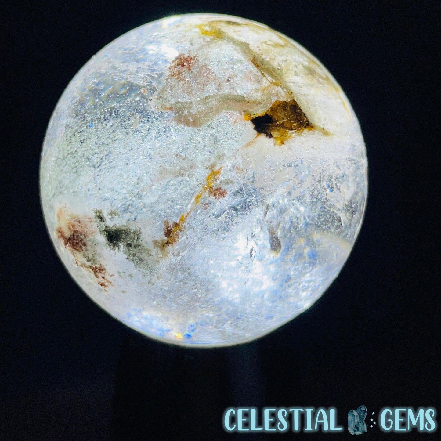 Lodolite Chlorine Garden Quartz Small Sphere